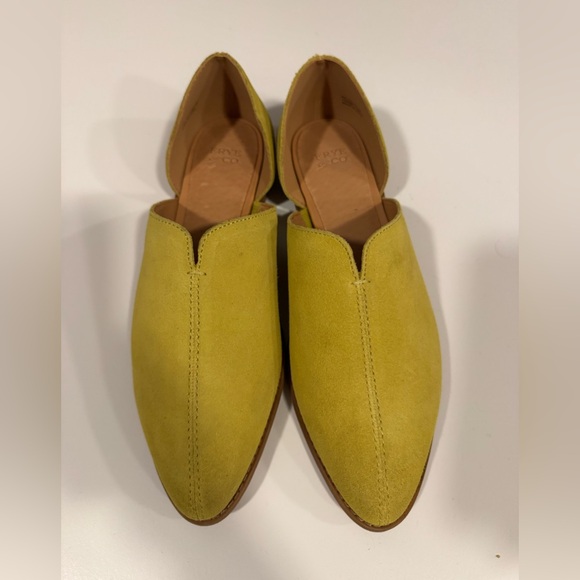 FRYE AND CO. Shoes - FRYE AND CO. Yellow Suede Pointed Toe Flats